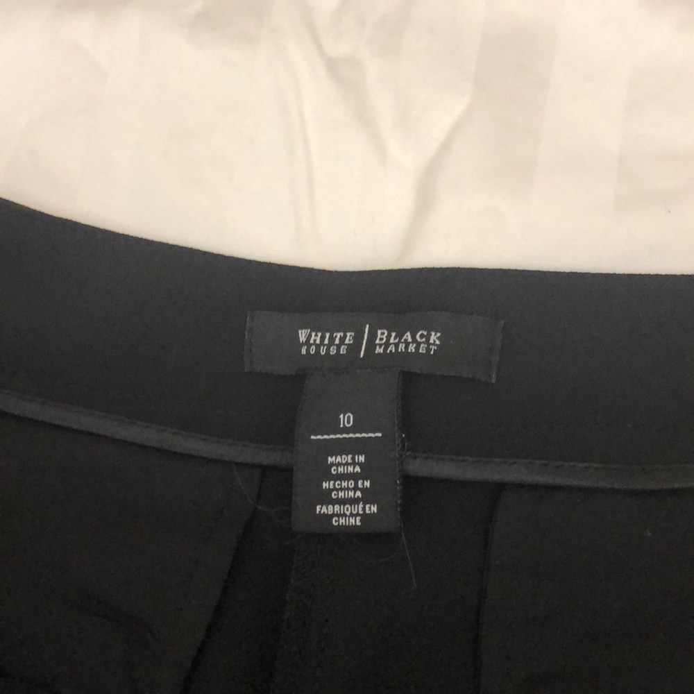 Black tulip hem dress slacks